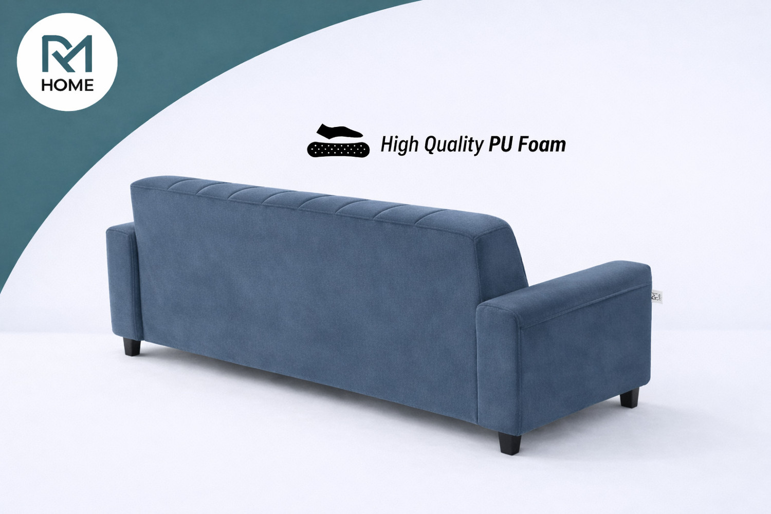Image of RM HOME Junya Fabric 3 Seater Sofa