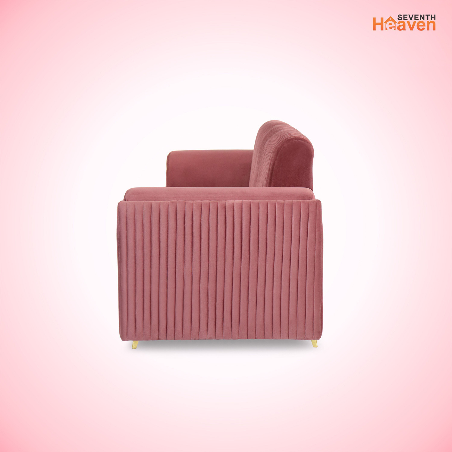 Image of Seventh Heaven Venice 1 Seater Sofa, Extra Spacious, Plush Suede Fabric: 2 Year Warranty Fabric 1 Seater Sofa