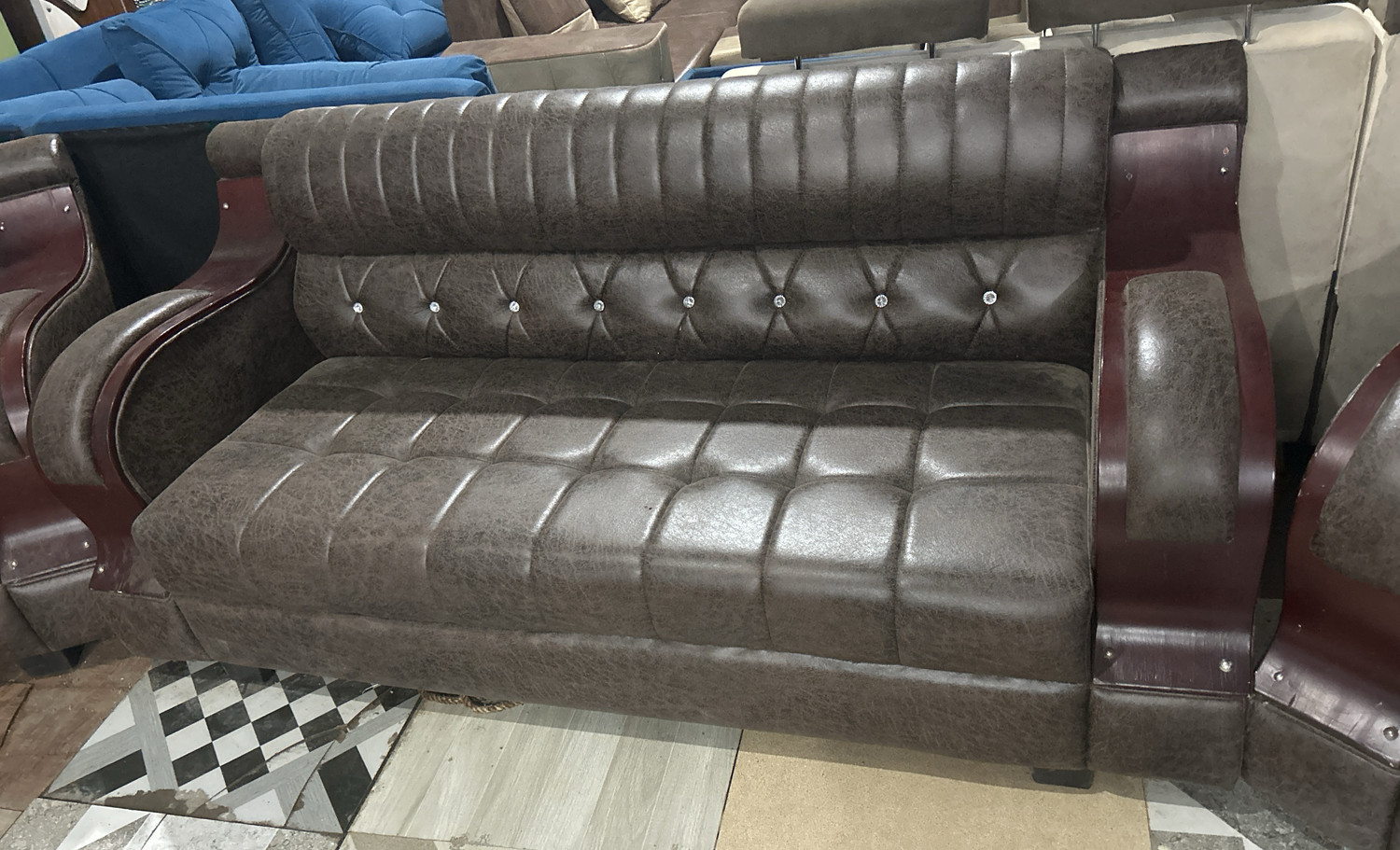 Image of Bratx Fabric 5 Seater Sofa