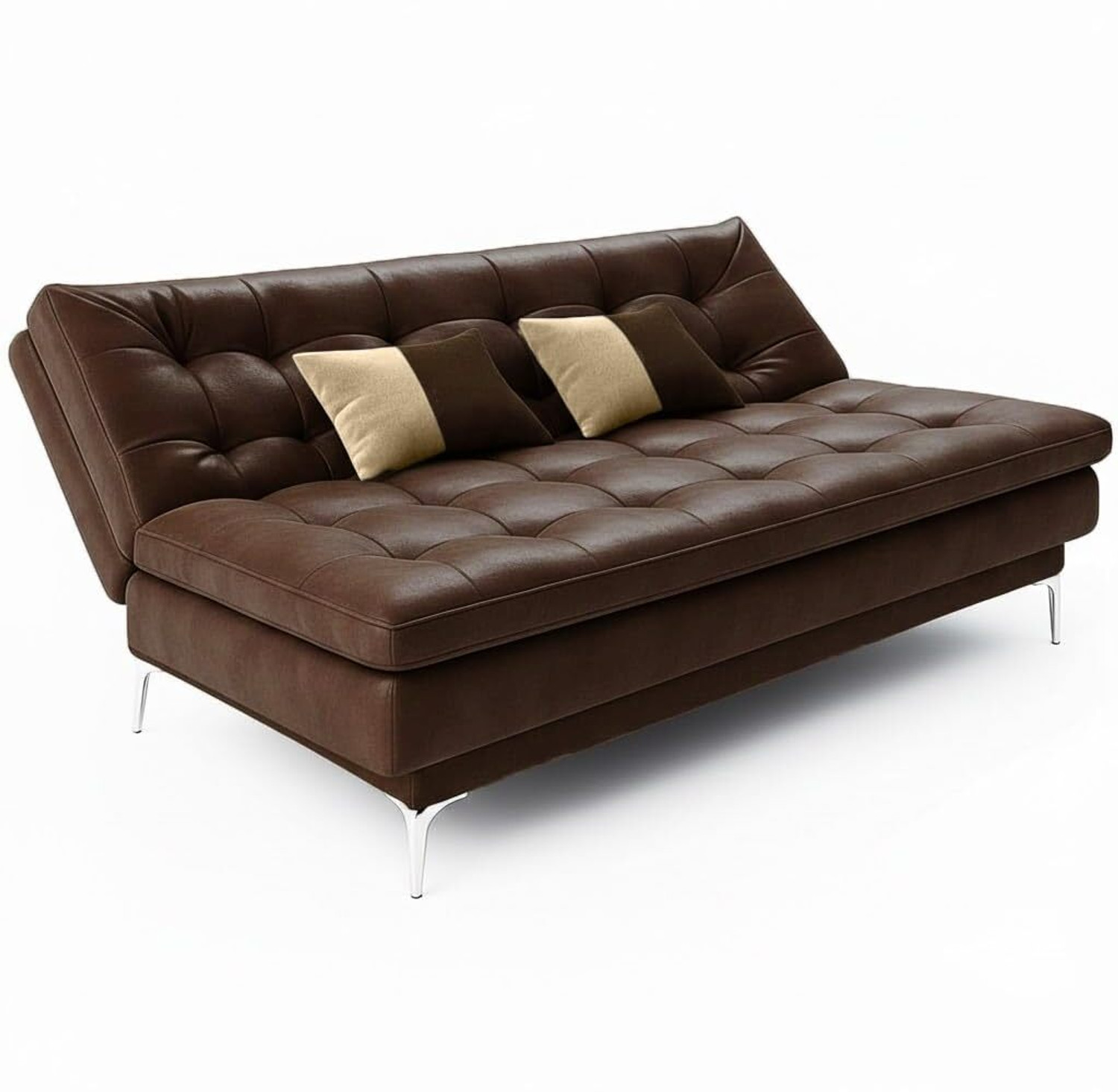 Image of FURNY sofa set for living room, modern sofa set design, wooden sofa set, luxury Fabric 3 Seater Sofa