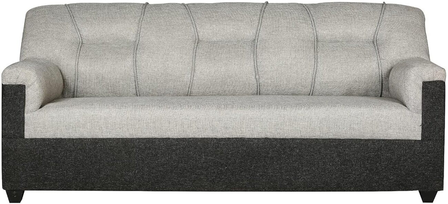 Image of WAKESURE Premium Quality Jute Fabric 3 + 1 + 1 Sofa Set