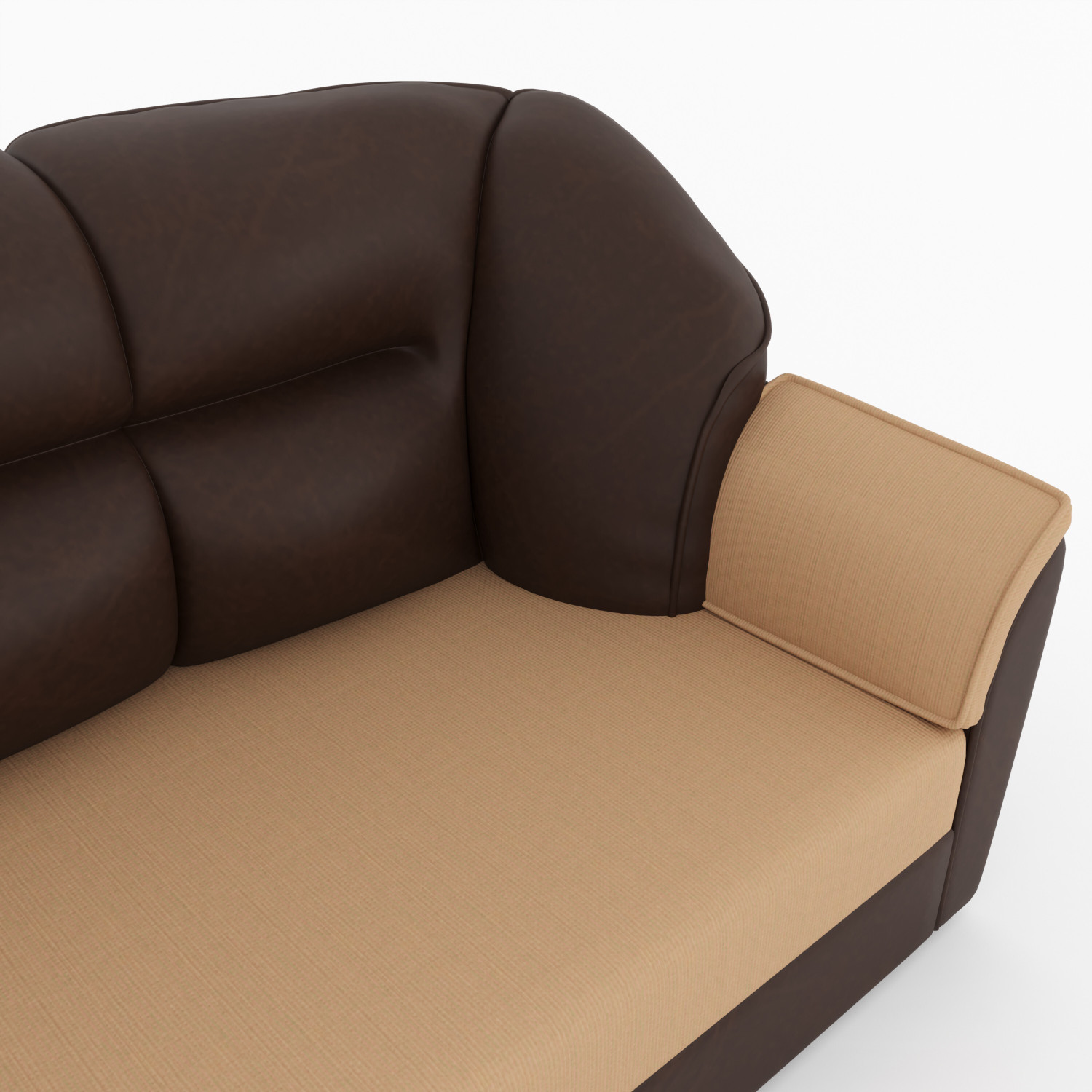 Image of WESTIDO Cyrus Leatherette 3 + 1 + 1 Sofa Set