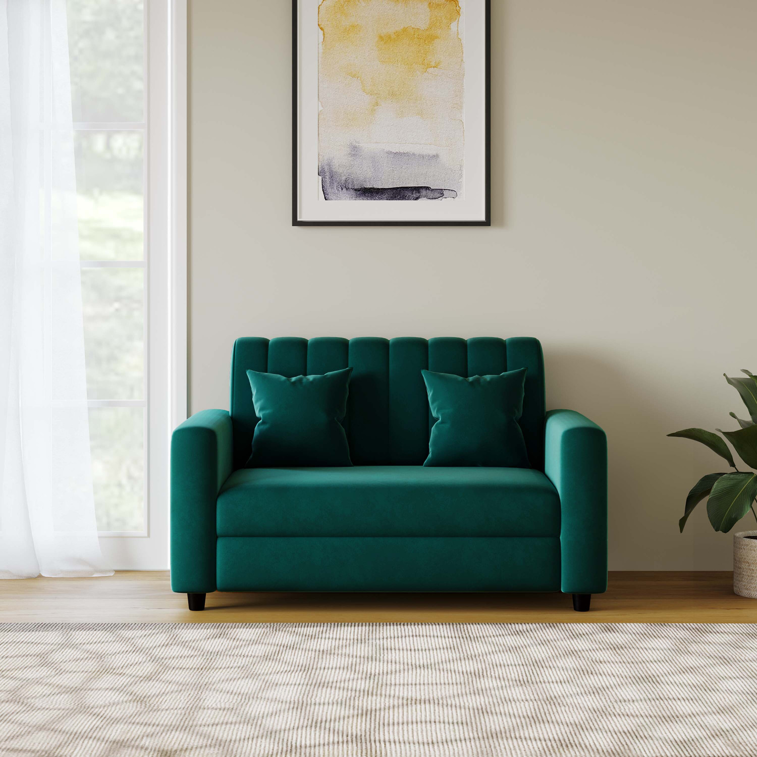 Image of RM HOME Luna Fabric 2 Seater Sofa