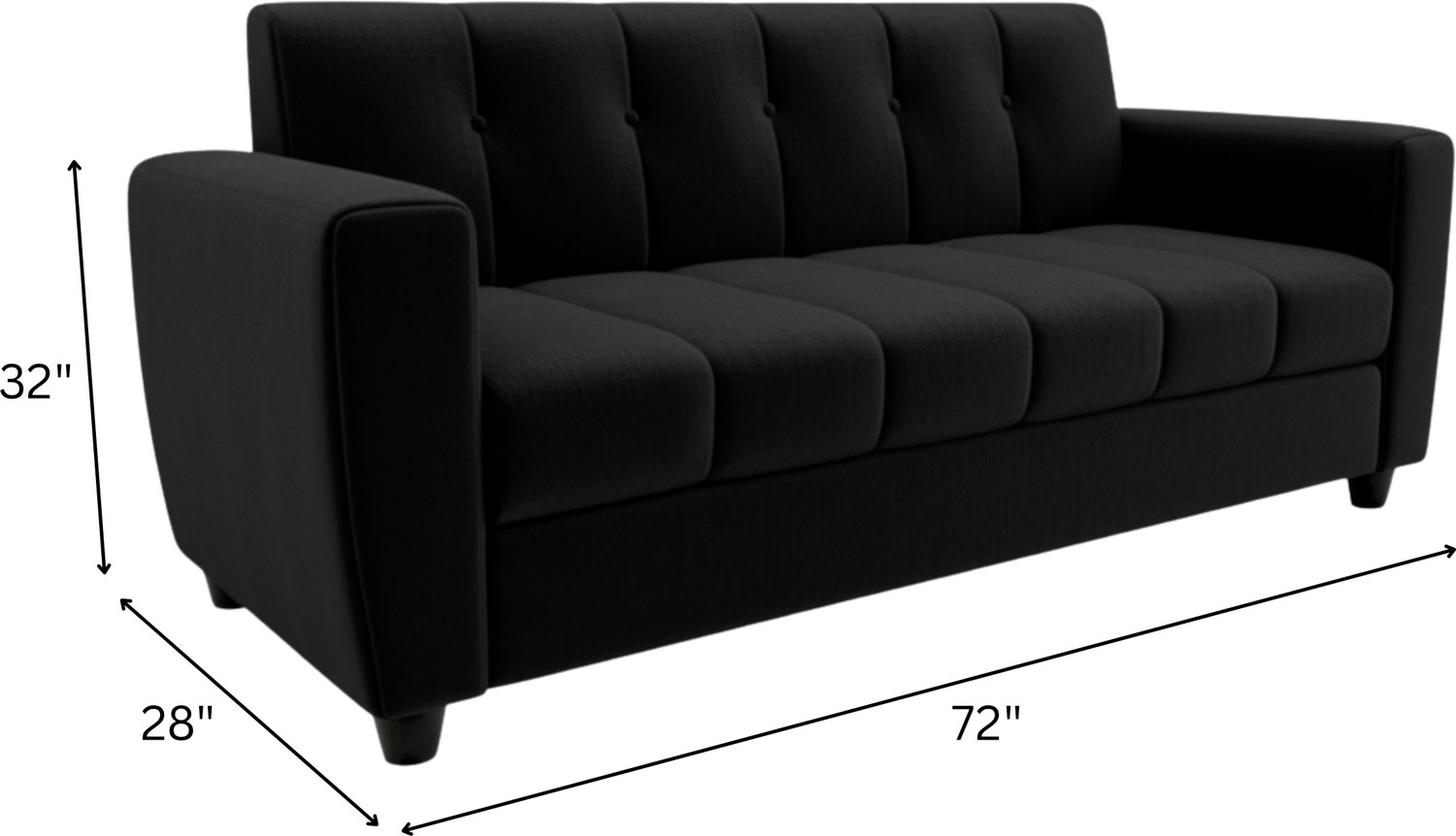 Image of REDCHILLIART Premium Quality Sofa For LivingRomm ll Homell Office Fabric 3 Seater Sofa