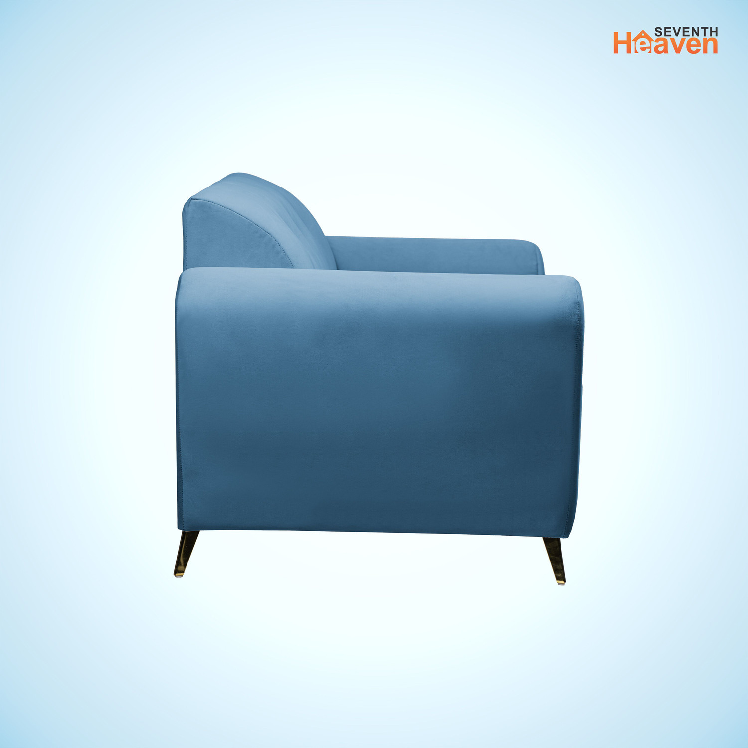 Image of Seventh Heaven Milan Icon 3 Seater Sofa, Extra Spacious, Plush Suede Fabric 3 Seater Sofa