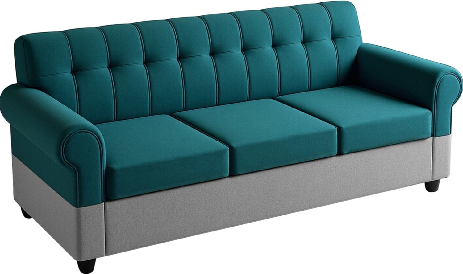 Image of Flipkart Perfect Homes Rapid Quality l Living room Sofa l Jute Fabric 3 Seater Sofa