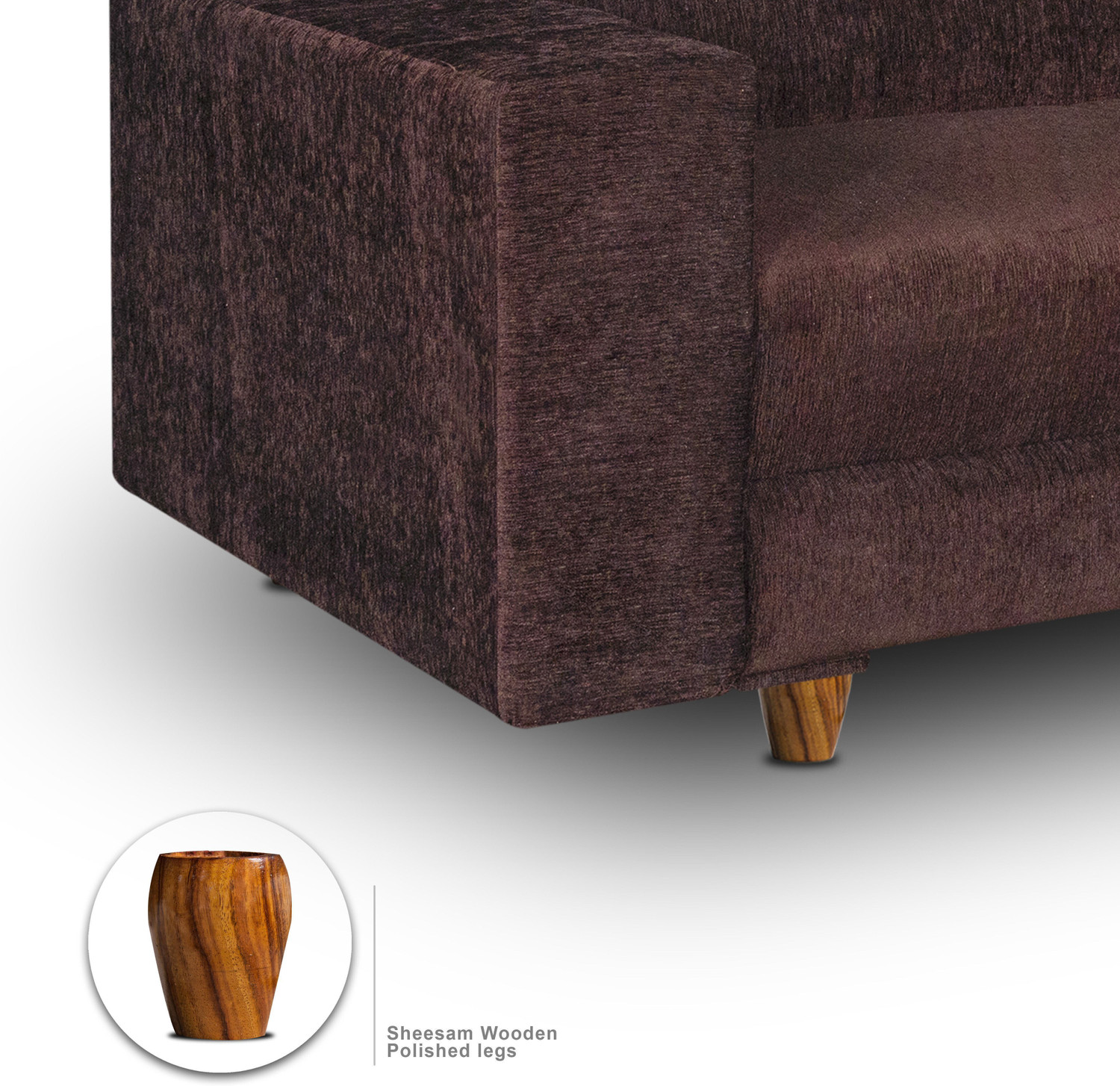 Image of Seventh Heaven Berlin 5 Seater Sofa Set, Chenille Molfino Fabric with 1 Year Warranty Fabric 3 + 2 Sofa Set