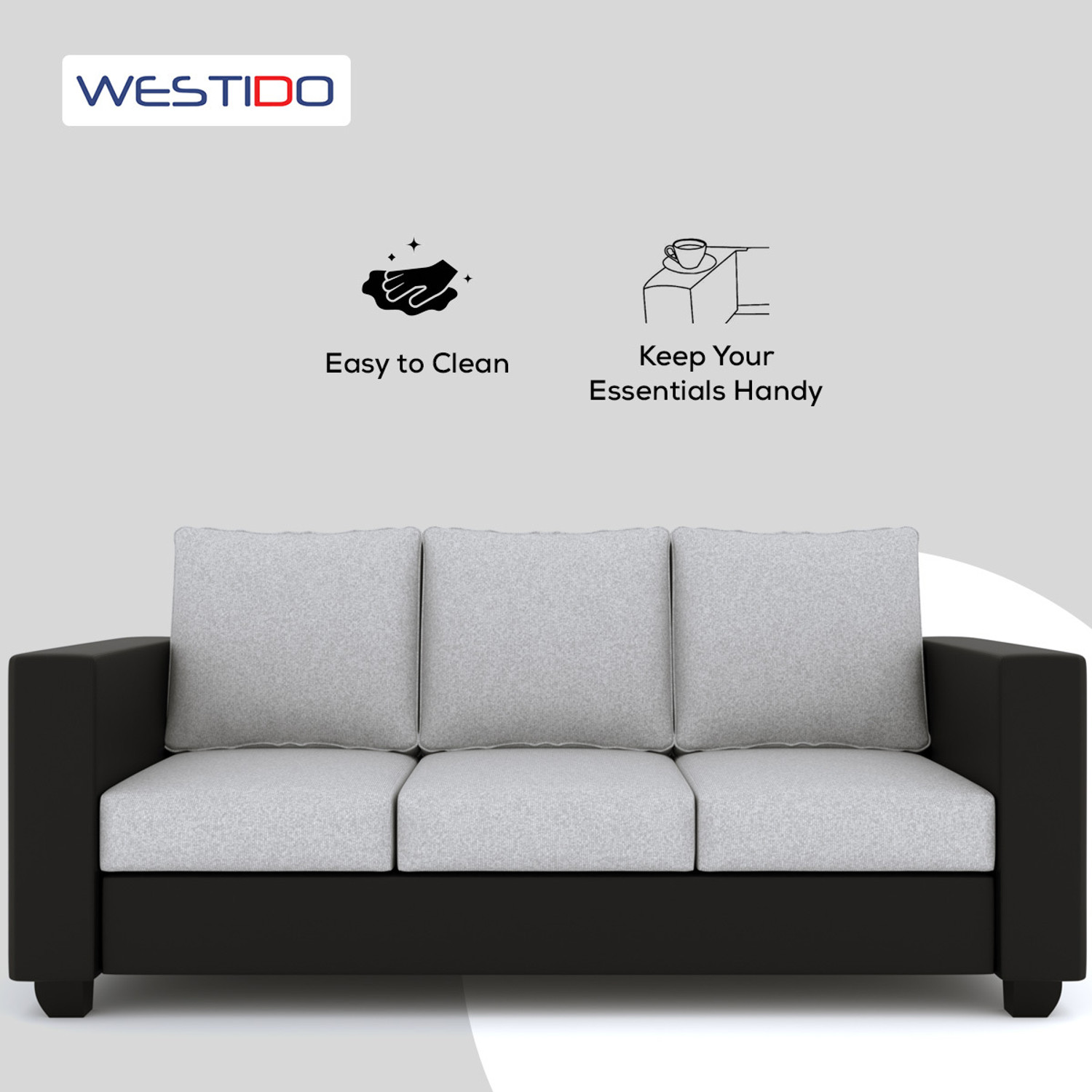 Image of WESTIDO Orlando Leatherette 3 + 2 Sofa Set