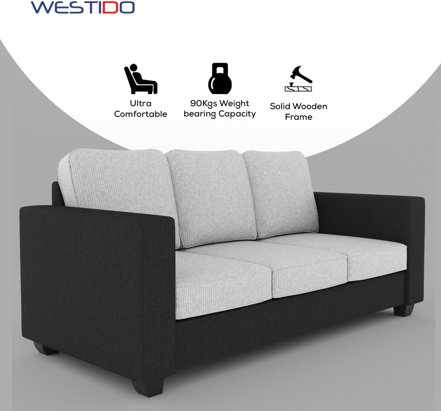 Image of WESTIDO Fabric 3 + 1 Sofa Set