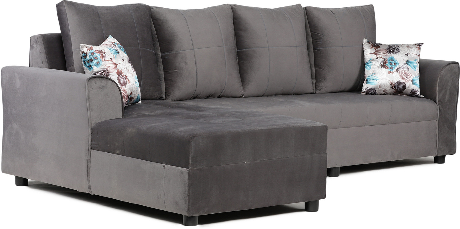 Image of Fusion Furniture Factory Fusion Furniture Rapid L Shape Fabric 3 + 2 Sofa Set