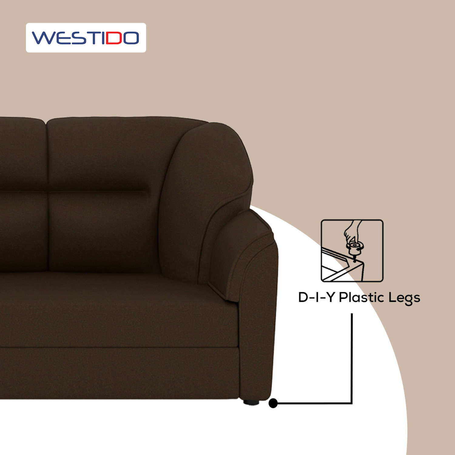 Image of WESTIDO Herald Fabric 3 + 1 + 1 Sofa Set