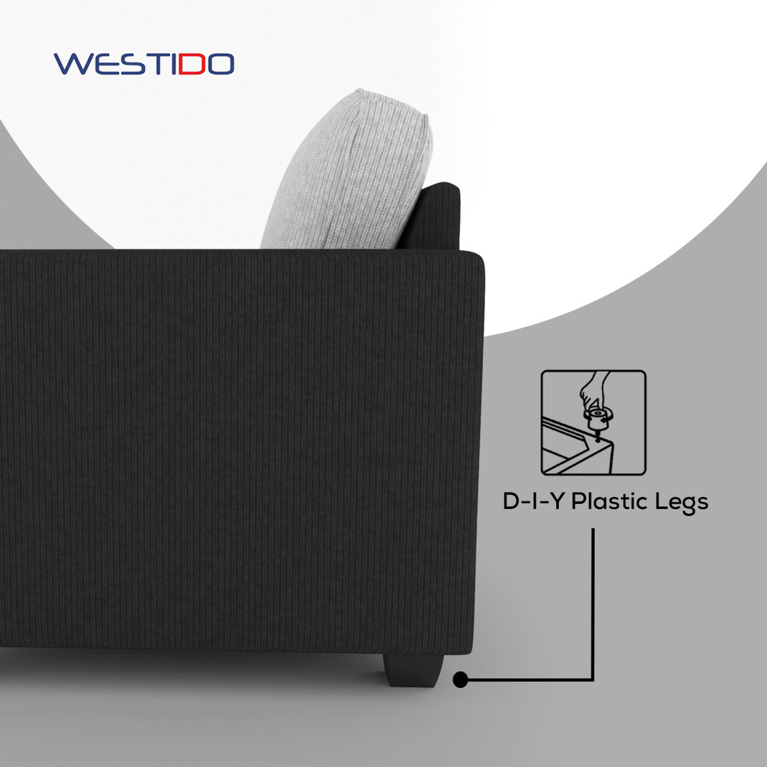 Image of WESTIDO Fabric 3 + 1 Sofa Set
