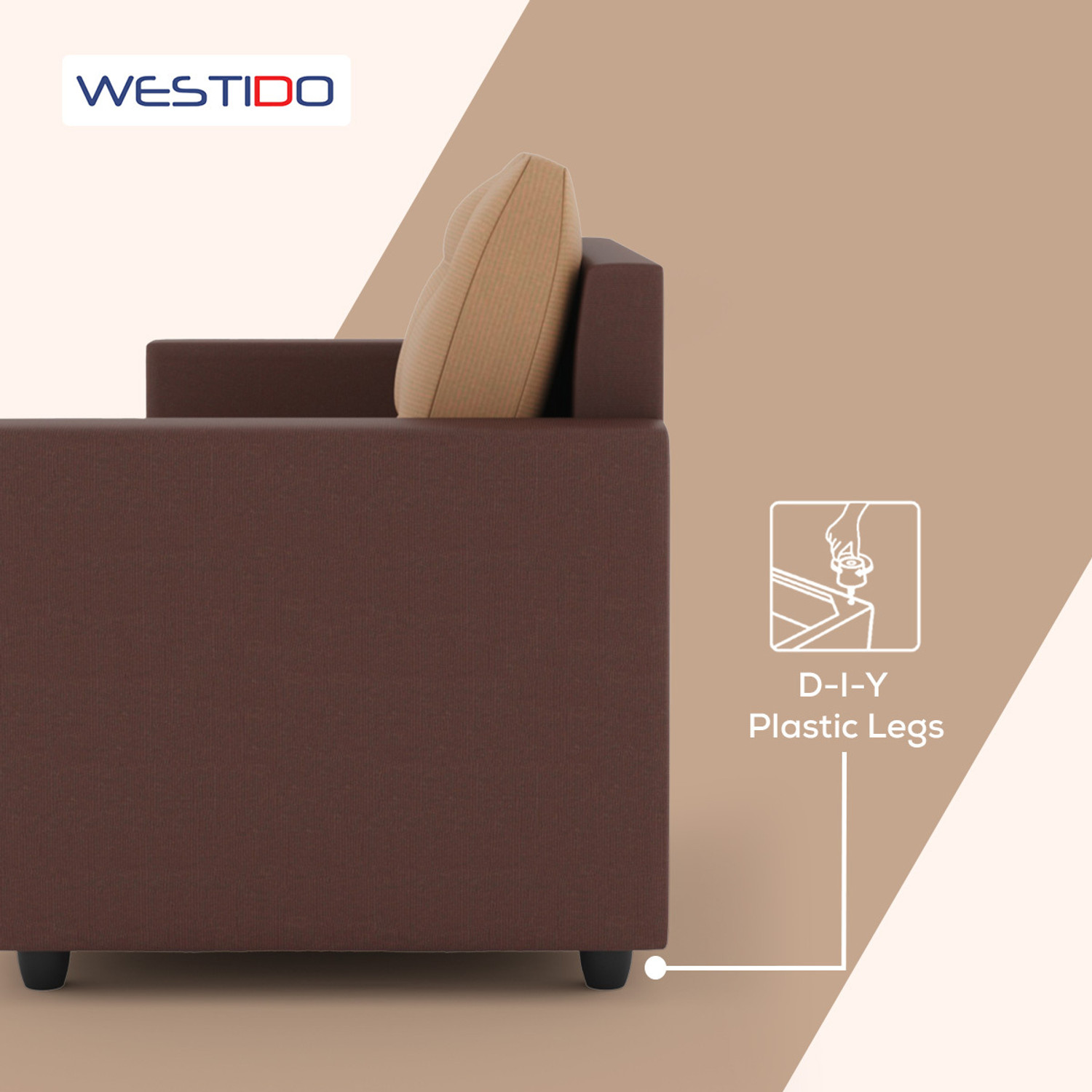 Image of WESTIDO Fabric 3 + 1 Sofa Set
