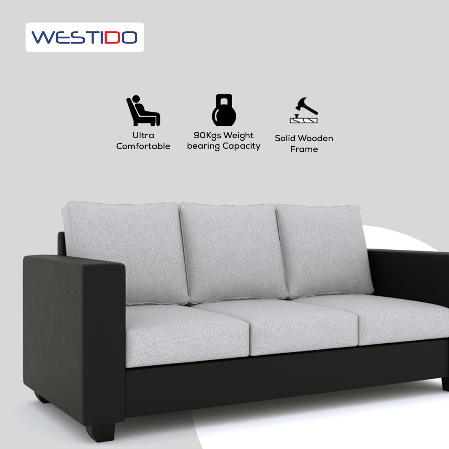Image of WESTIDO Orlando Leatherette 3 + 2 Sofa Set