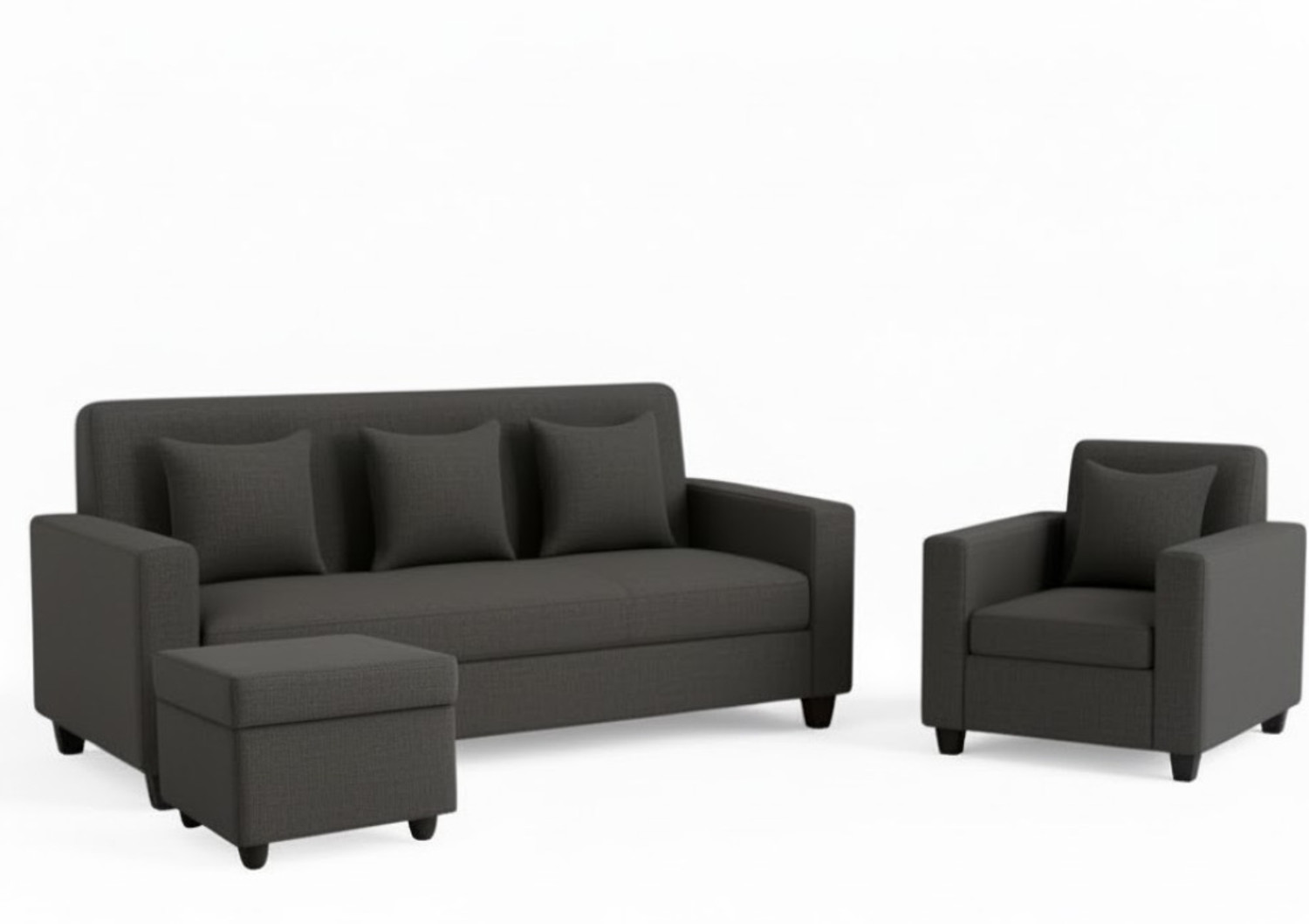 Image of WAKESURE Fabric 3 + 1 + 1 Sofa Set