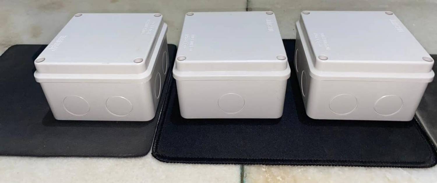 KSS Jainson ABS 4*4 Junction box (JJB-100) (Pack of 3) Square