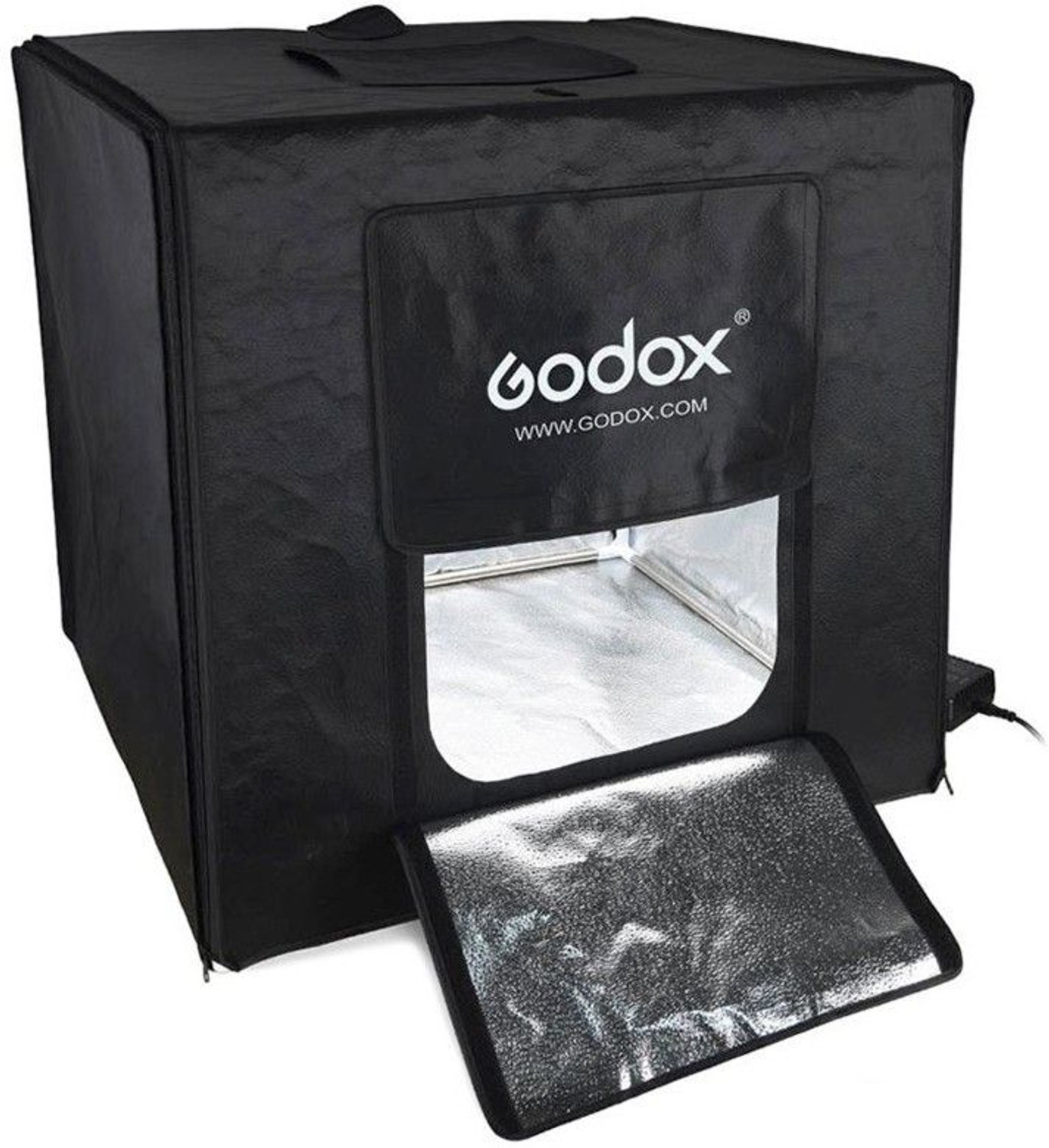 Image of GODOX LSD40 LED Mini Photography Studio Shooting Tent Softbox with 2pcs LED Light Board 5800K CRI 96+ Power 40W for Macro and Product Photography Square Softbox