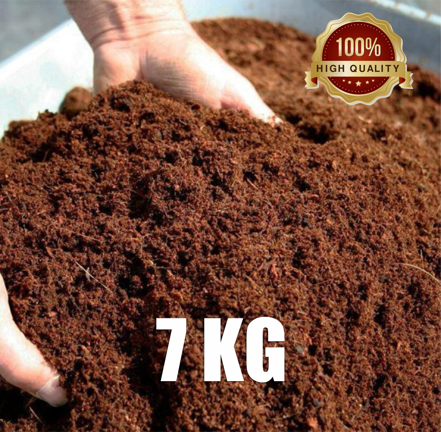 Image of OSHO ENTEPRISE Cocopeat Powder 7kg Organic Potting Mix for Terrace Plants Garden Mulch