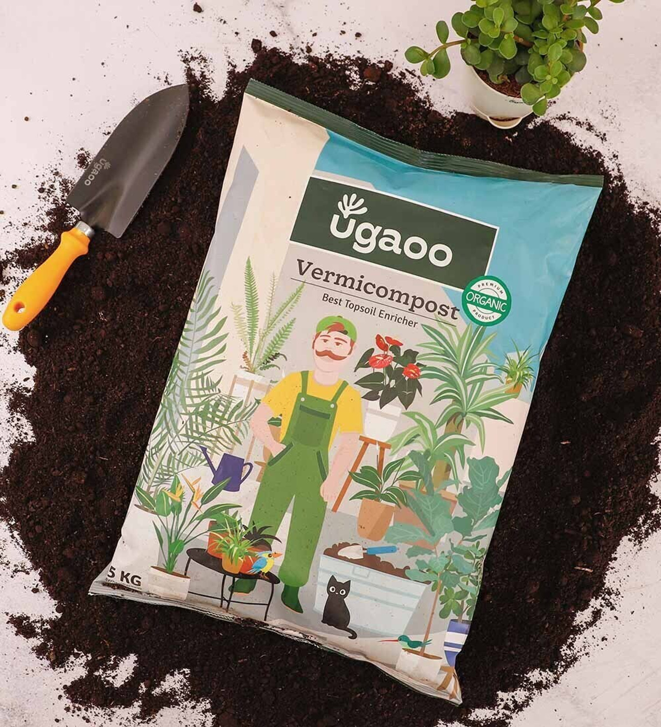 Image of UGAOO Organic Vermicompost for Plants - Fertilizer