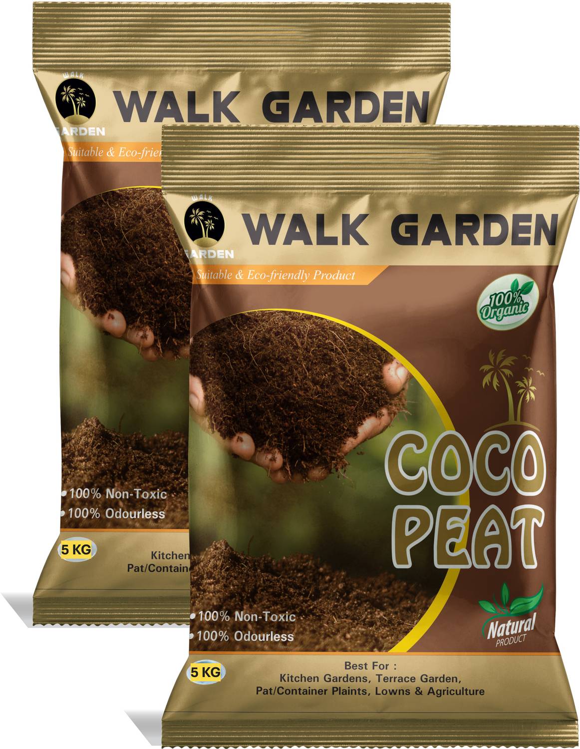 とけこページ✨10kg Garden of eiden 10 KG-Cocopeat Powder for Plants | Organic Coco