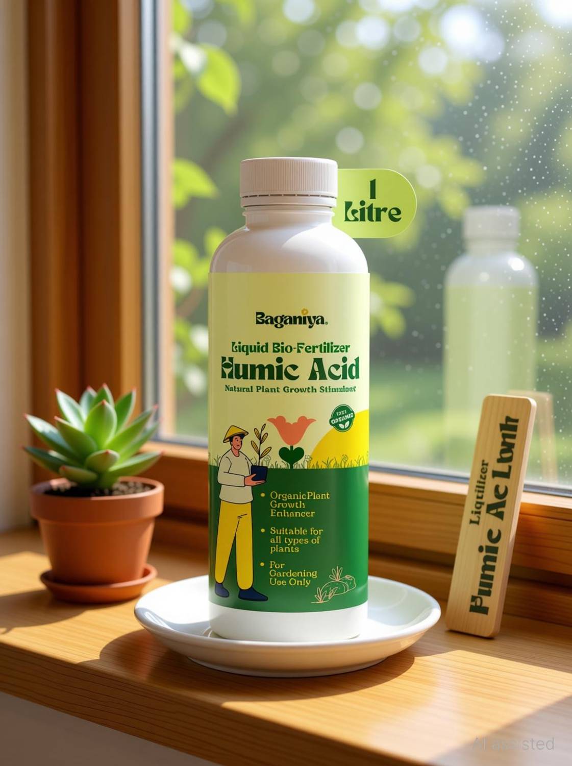 Baganiya Humic Acid Liquid Bio-Fertilizer for Plants and Home Gardening Fertilizer, Manure, Potting Mixture
