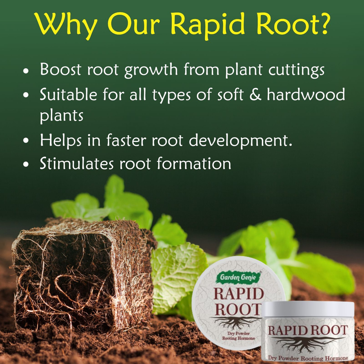 Image of Garden Genie Rapid Root Dry Rooting Hormone Fertilizer