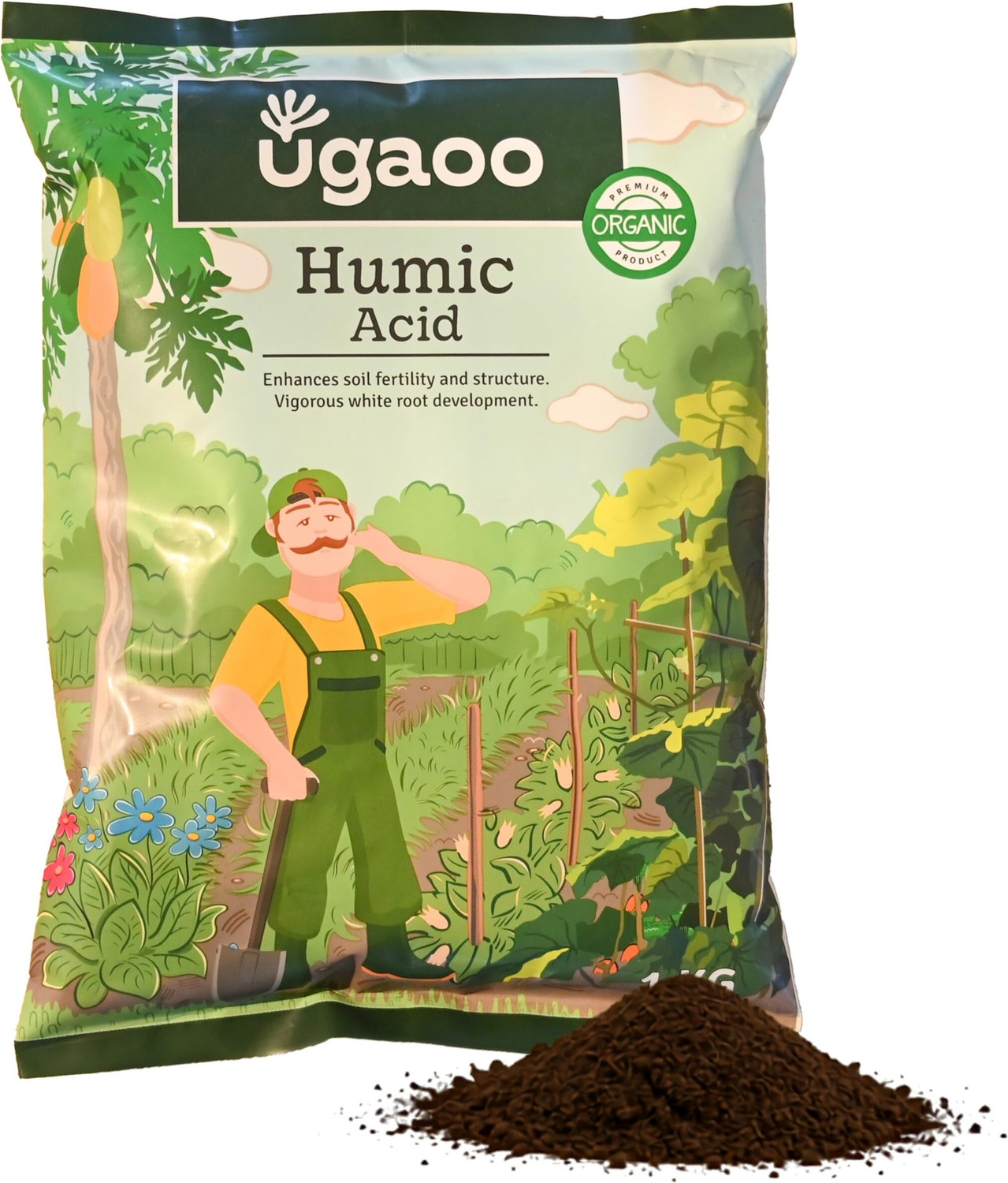 Image of UGAOO Humic Acid Organic Soil Conditioner And Fertilizer For Plants Fertilizer