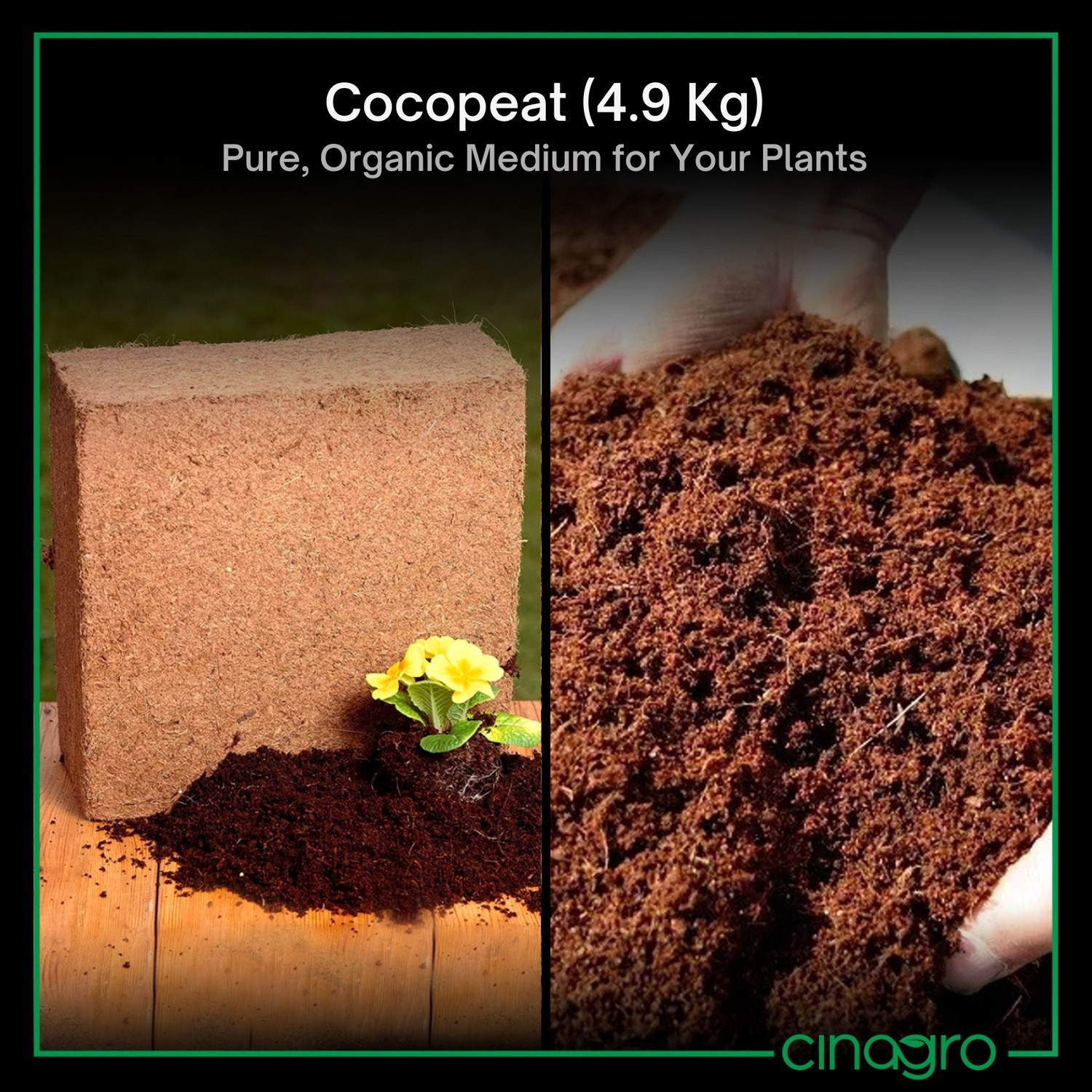 Image of Cinagro Cocopeat Organic Fertilizer for Home Gardening Potting Mixture
