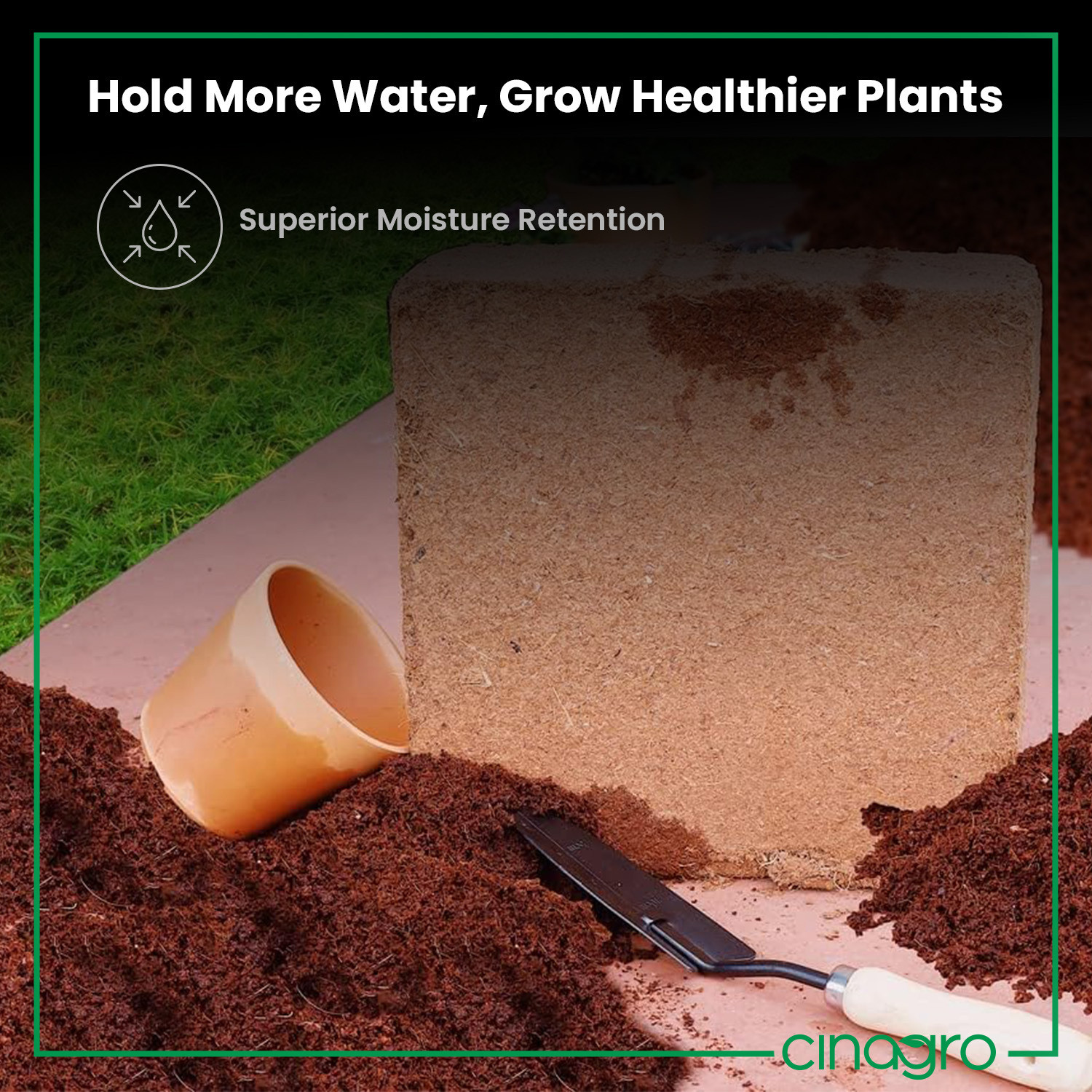 Image of Cinagro Cocopeat Organic Fertilizer for Home Gardening Potting Mixture