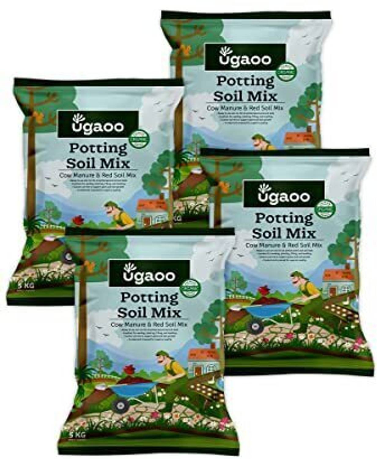 UGAOO Organic Potting Garden Soil Mix for Plants 20 Kg Potting