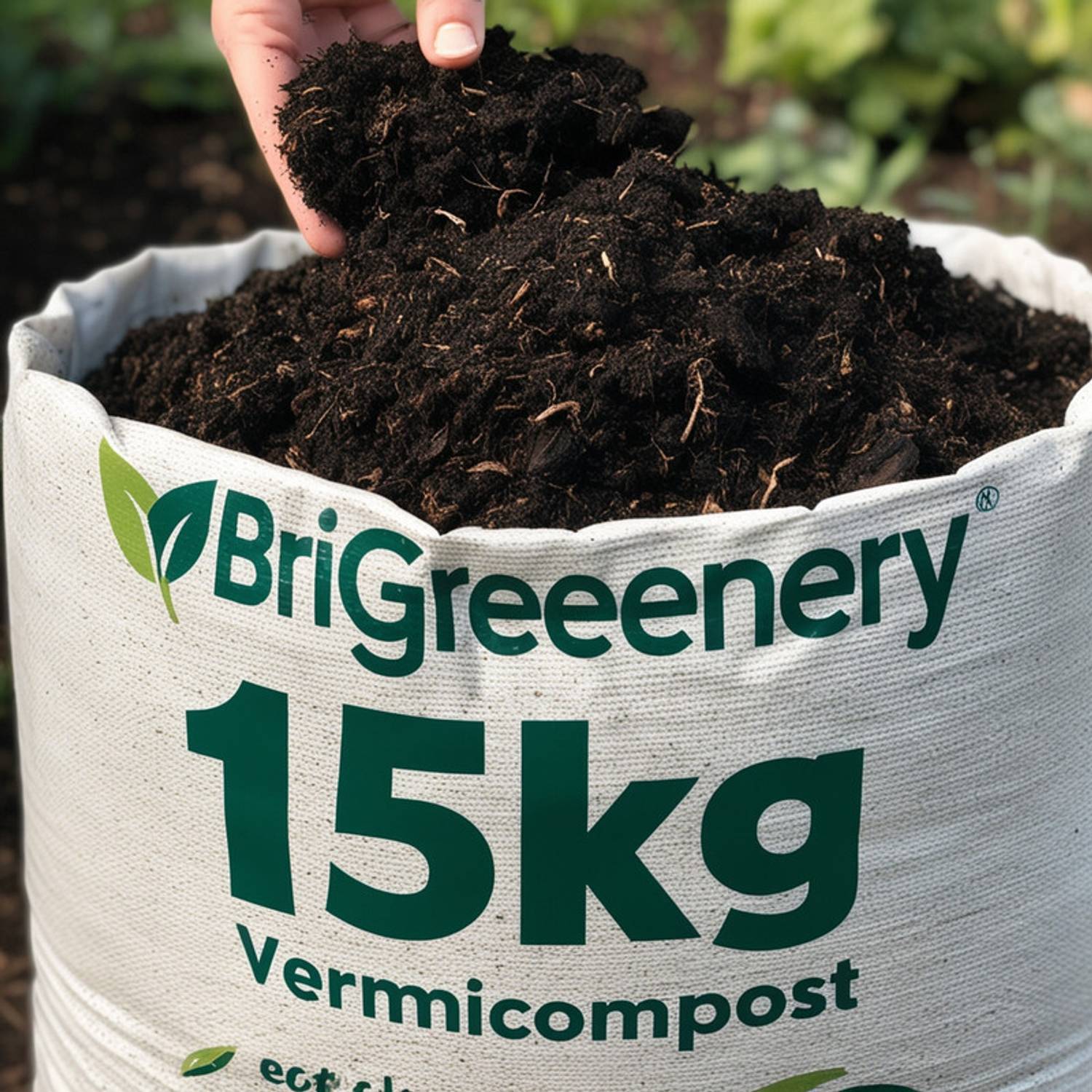 BriGreenery Eco Safe Vermicompost Fertilizer for Plants – 15 Kg Manure