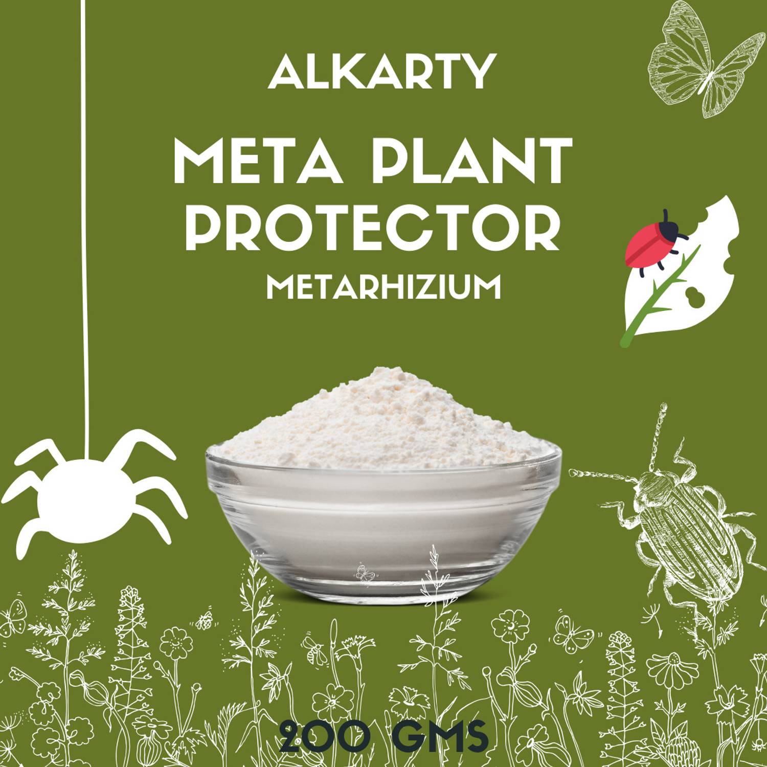 Alkarty ORGANIC META PLANT PROTECTOR |BIO FERTILIZER| METARHIZIUM ANISOPLIAE Fertilizer