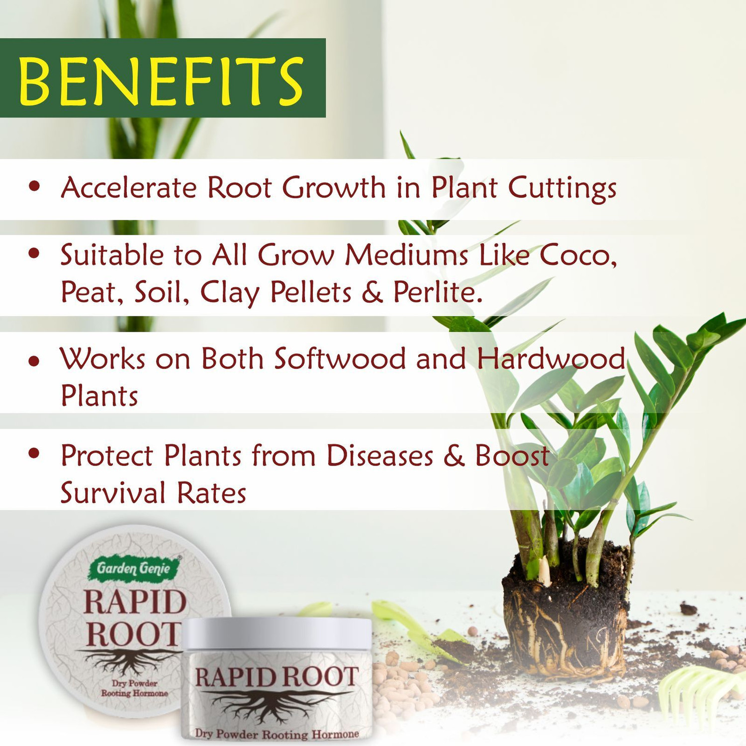 Image of Garden Genie Rapid Root Dry Rooting Hormone Fertilizer