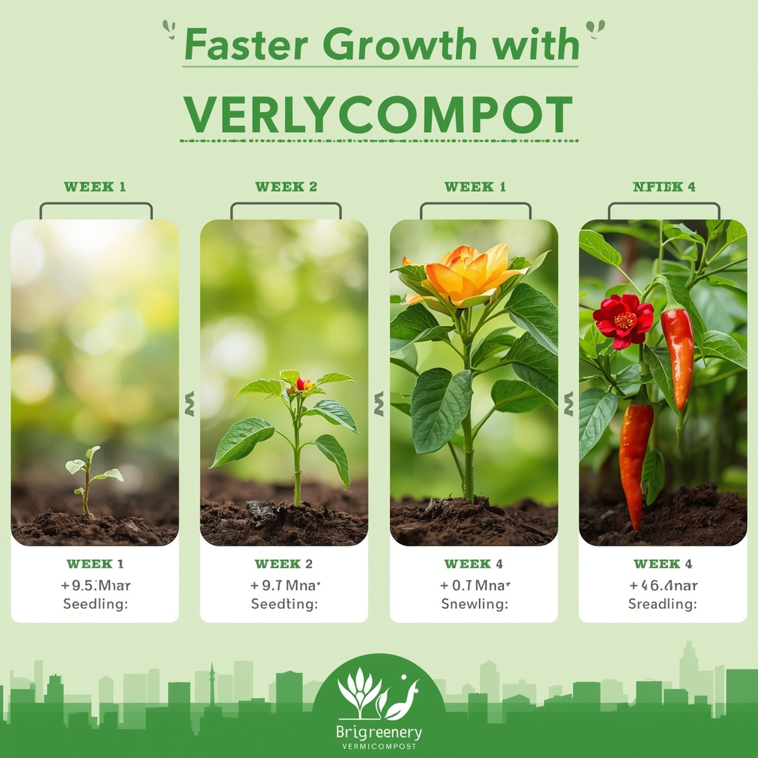 Image of BriGreenery Organic Plant Nutrition Vermicompost 50kg Manure