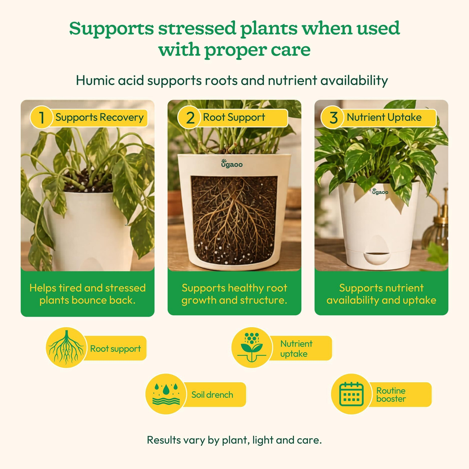 Image of UGAOO Humic Acid Organic Soil Conditioner And Fertilizer For Plants Fertilizer