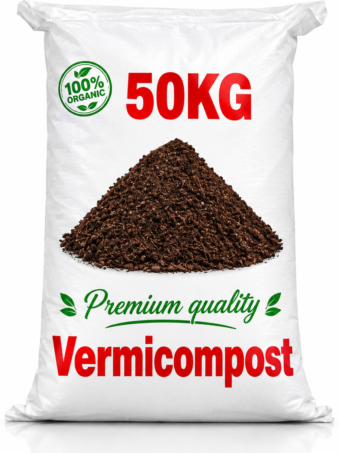 Image of VERMI COMPOST 50kg Natural Vermicompost Manure for Garden Plants Manure Fertilizer, Manure, Soil (50 kg, Powder)