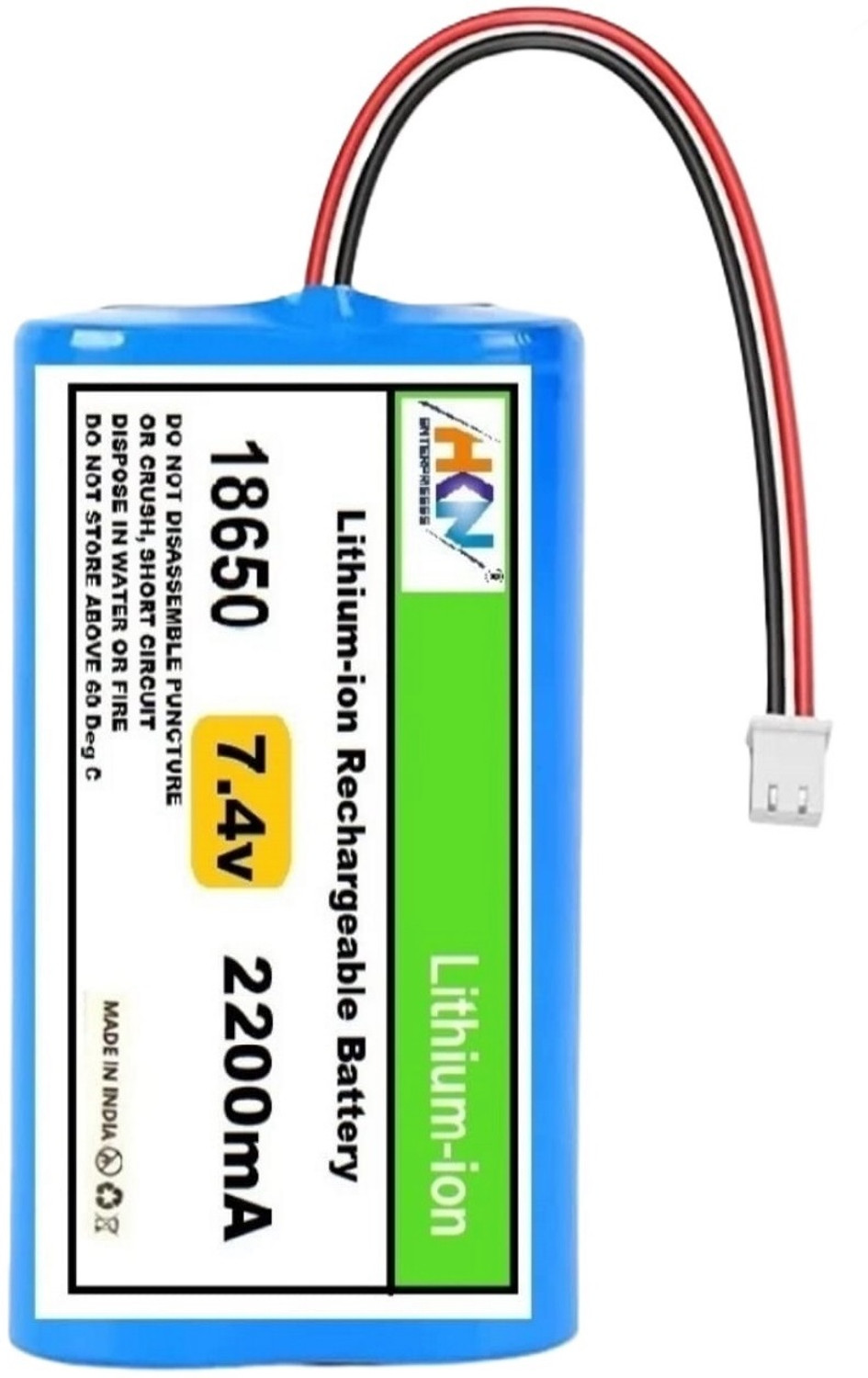 Image of HKN 7.4V 2200mAh Rechargeable Lithium Solar Battery