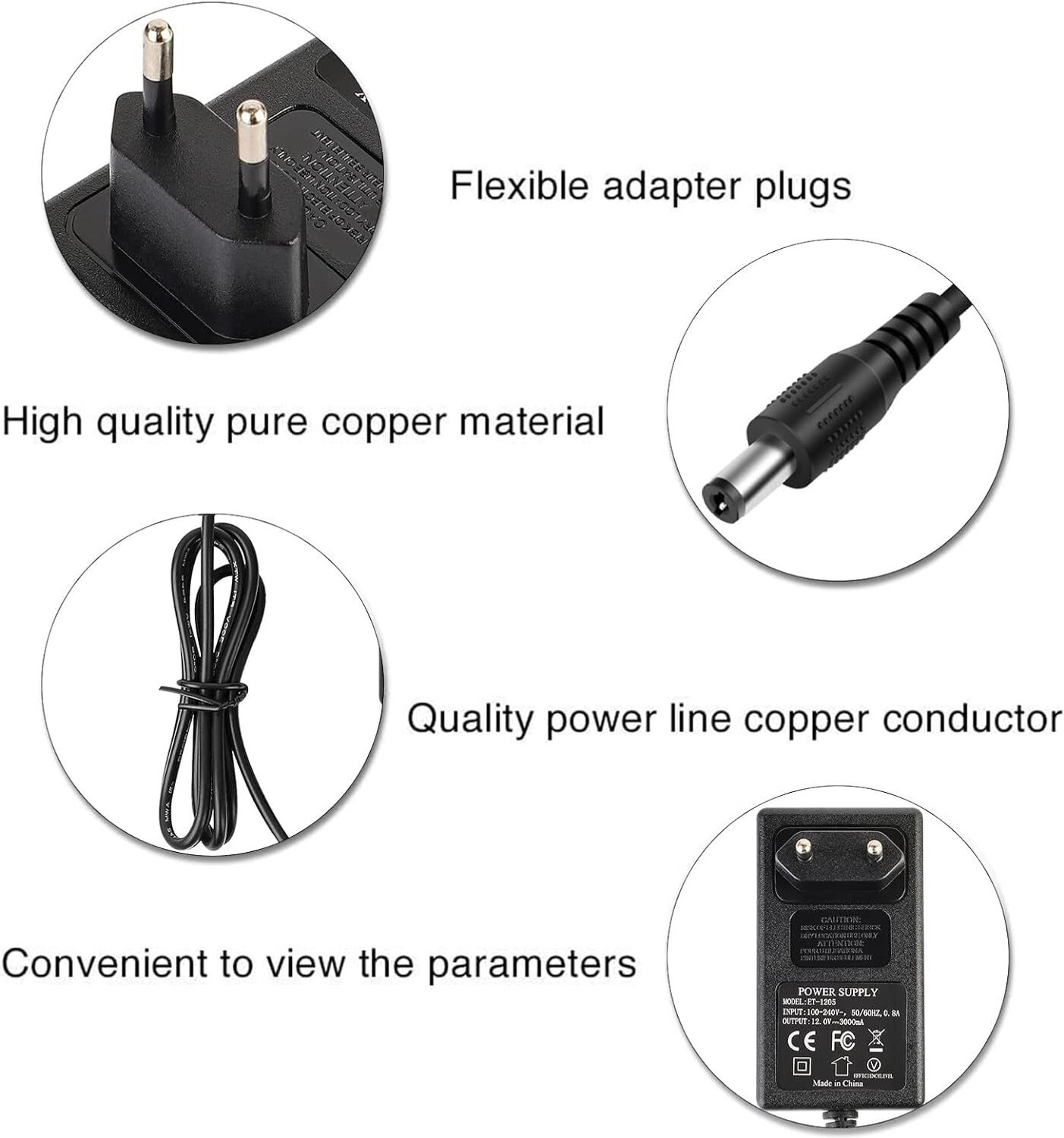 Image of Calldrishe 21V Power Supply Adapter Battery Charger For Power Tools Household Electronic Lithium Solar Battery