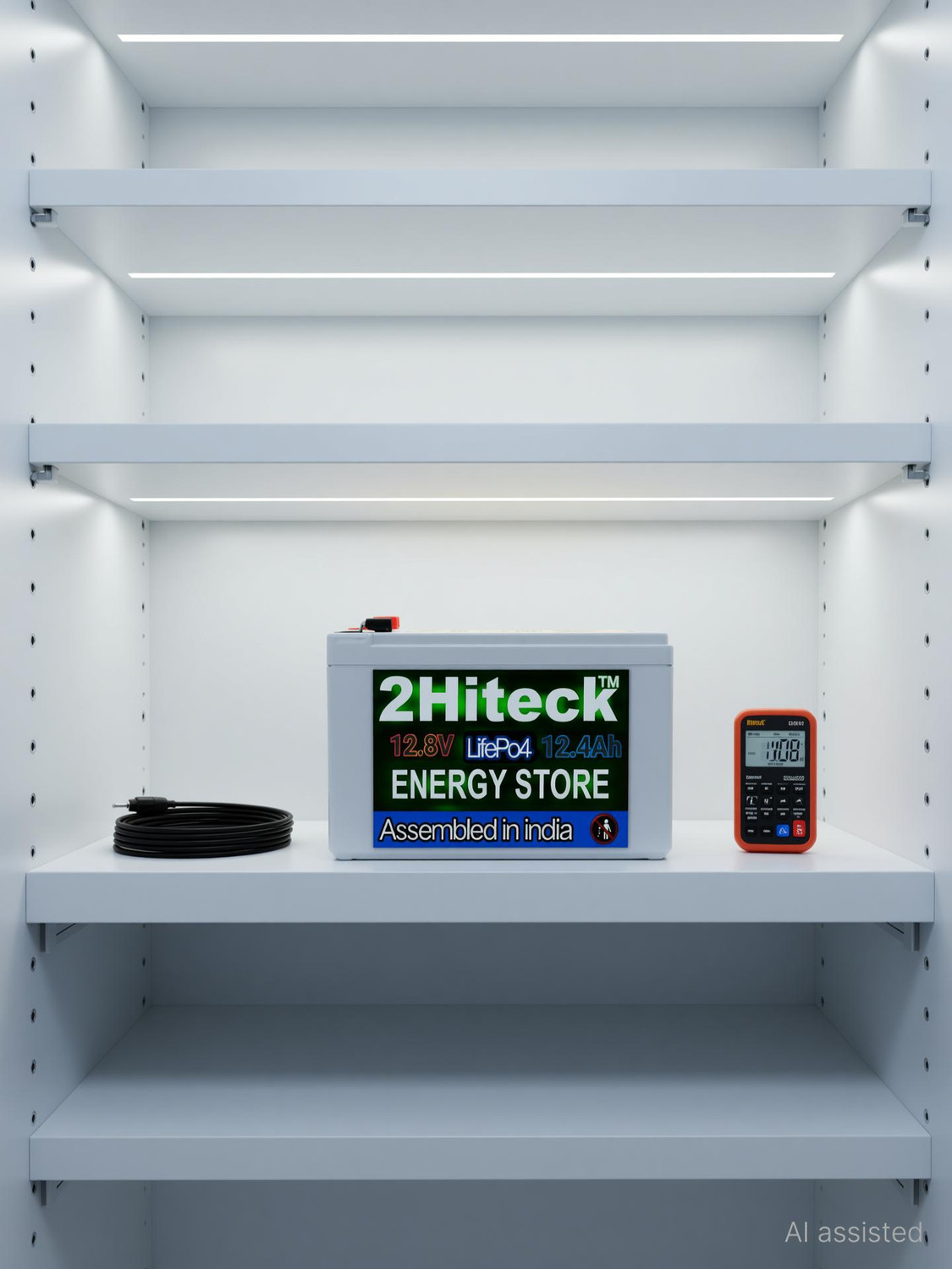 Image of 2HiTeck 12 /12AV Lithium LifePo4 Battery Lithium Solar Battery