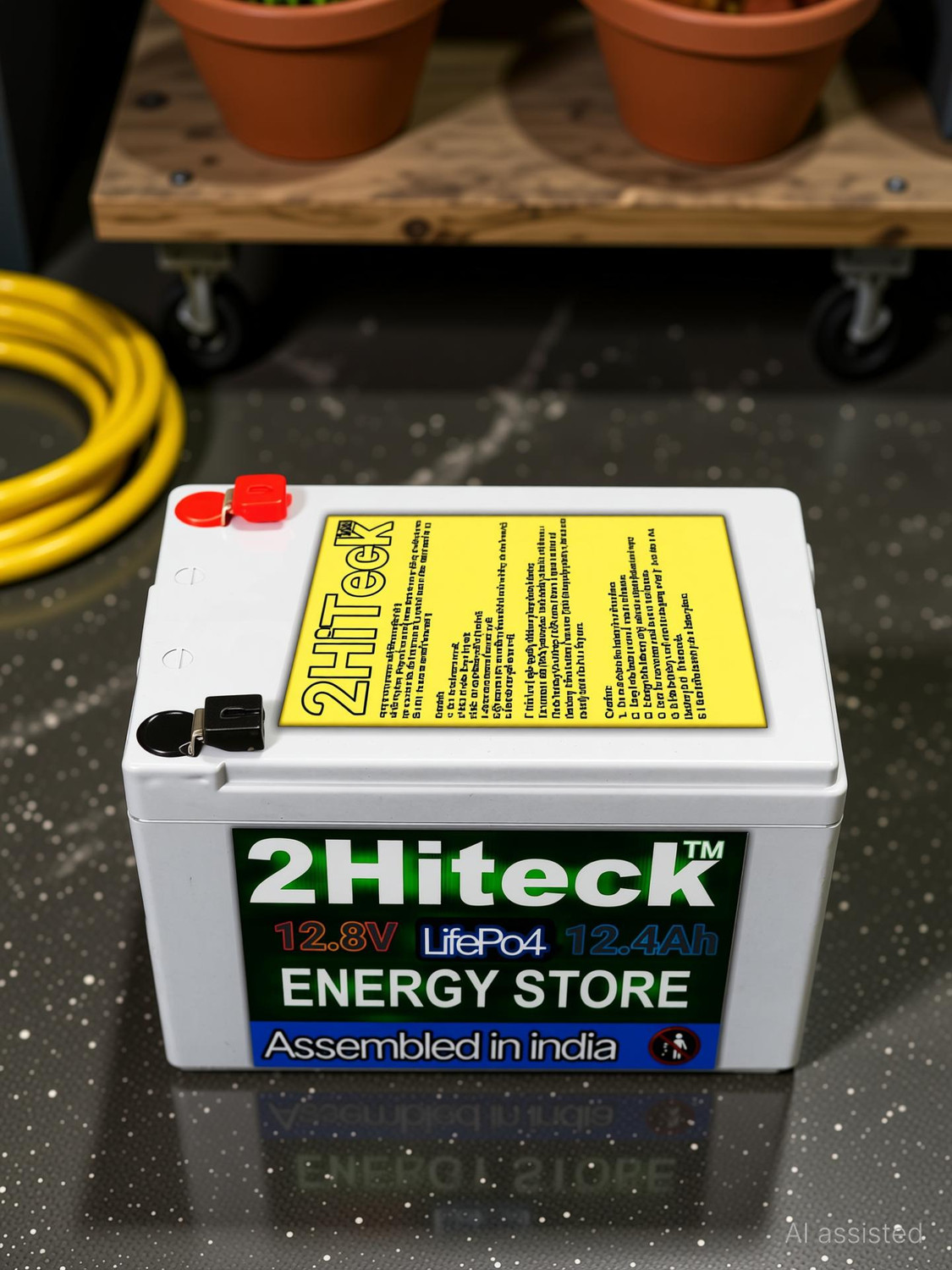 Image of 2HiTeck 12 /12AV Lithium LifePo4 Battery Lithium Solar Battery