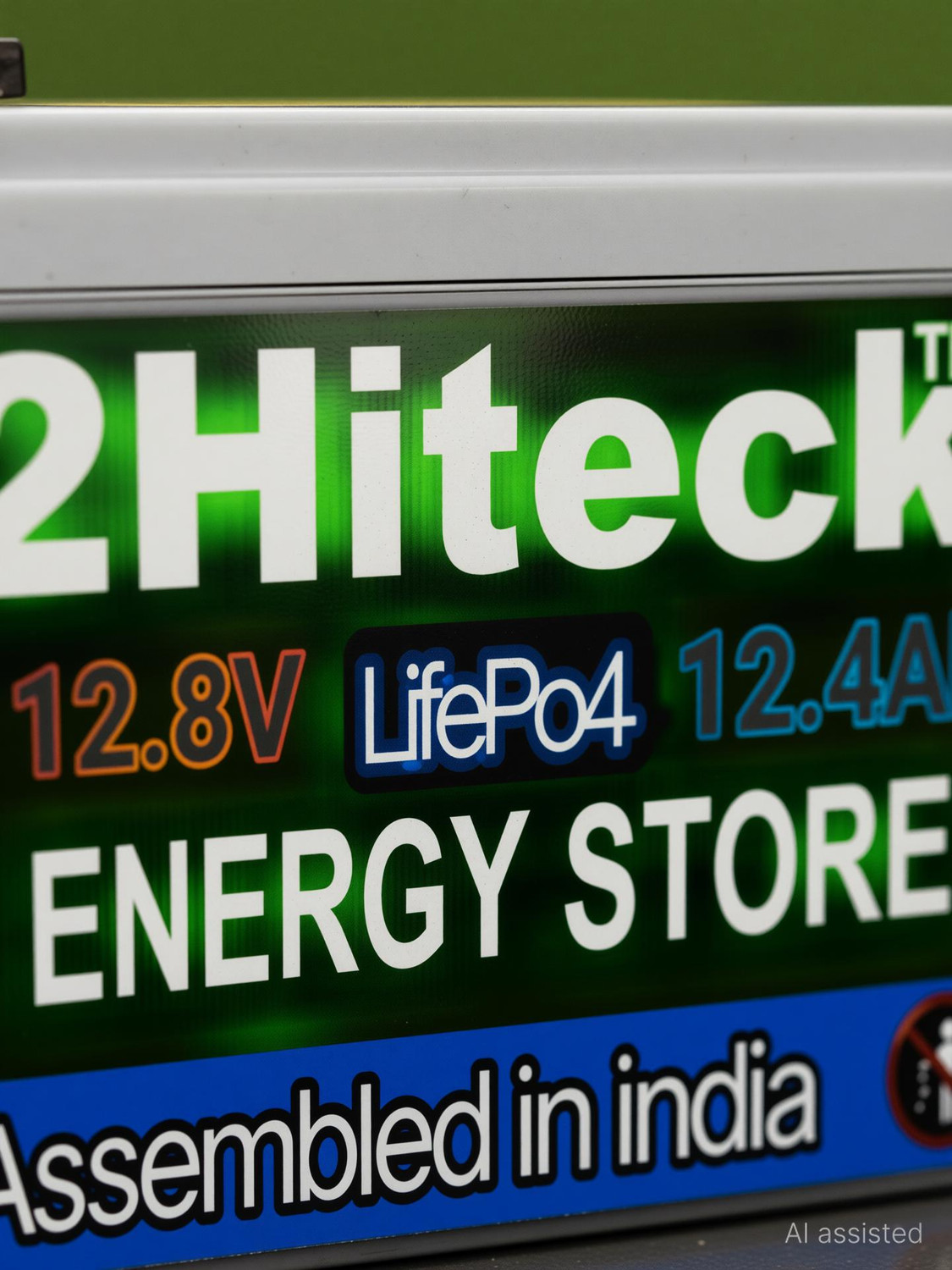 Image of 2HiTeck 12 /12AV Lithium LifePo4 Battery Lithium Solar Battery