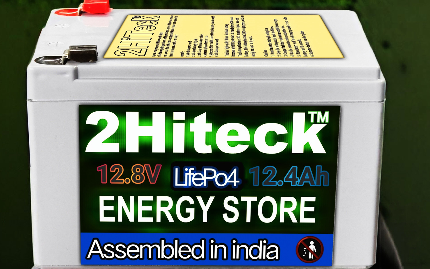 Image of 2HiTeck 12 /12AV Lithium LifePo4 Battery Lithium Solar Battery