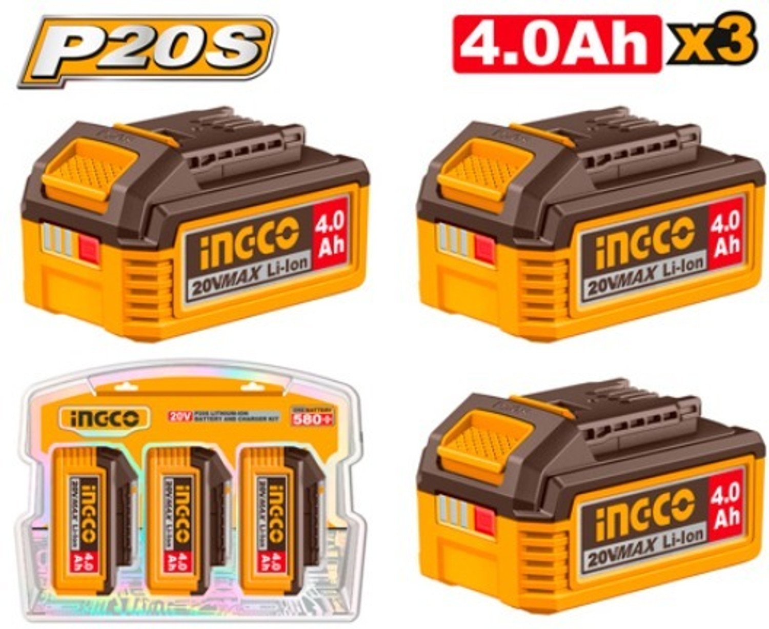 Image of INGCO COSLI251296 Lithium Solar Battery