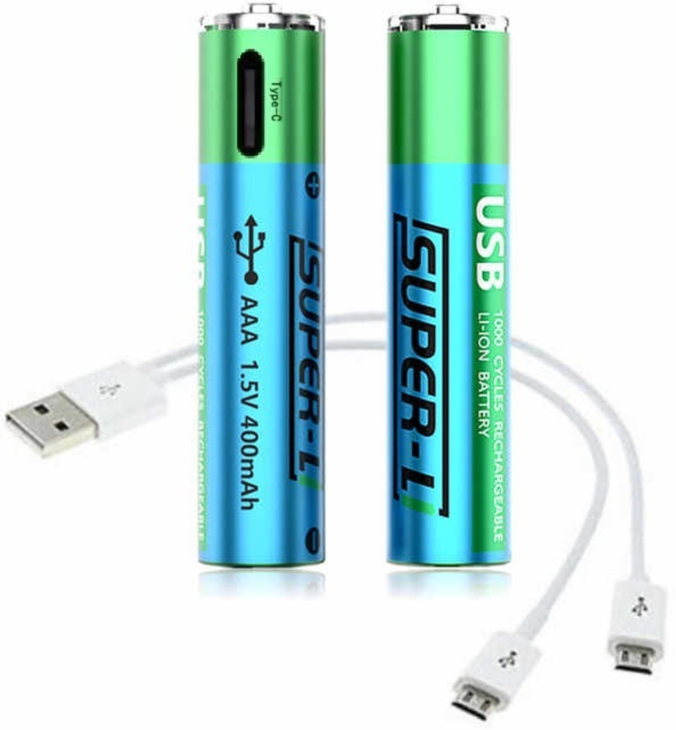 Image of IRIS GRAPE AAA Type-C Rechargeable Battery for Remote, Mouse, Fan, Toy(Pack of 2) Lithium Solar Battery