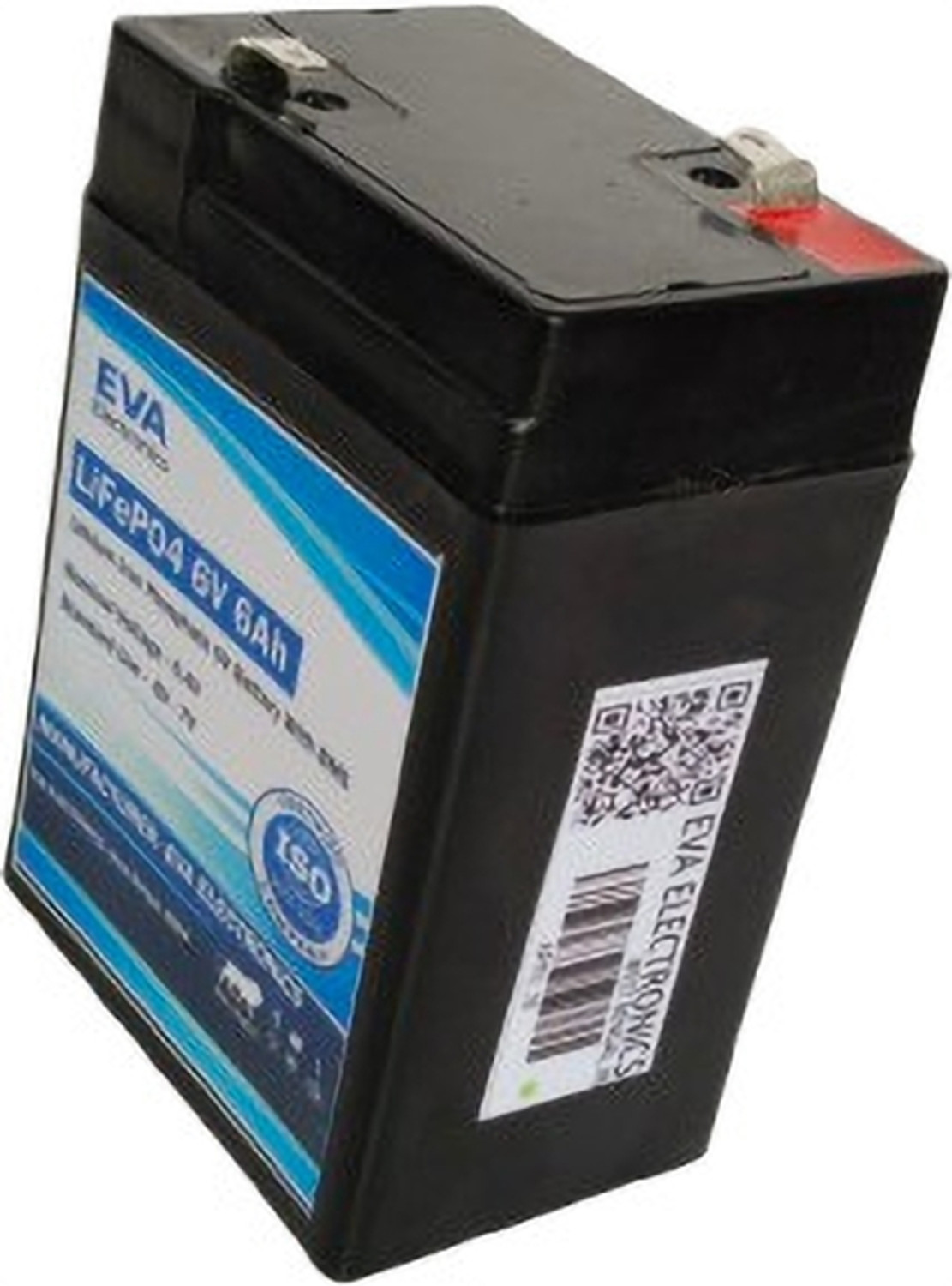 Image of eva electronics 6V 6Ah LiFePO4 Battery,2000+ Cycles Rechargeable Lithium Iron Phosphate Battery Lithium Solar Battery