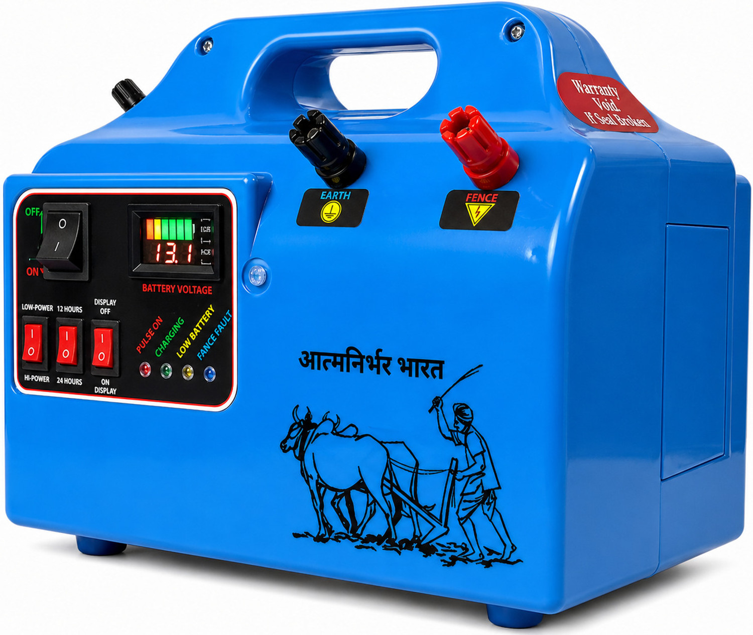 Image of Divine Innovation (DI - 35) Double Power Solar Fence Energizer (0-50 Acre) (0-150 Bigha) PWM Solar Charge Controller