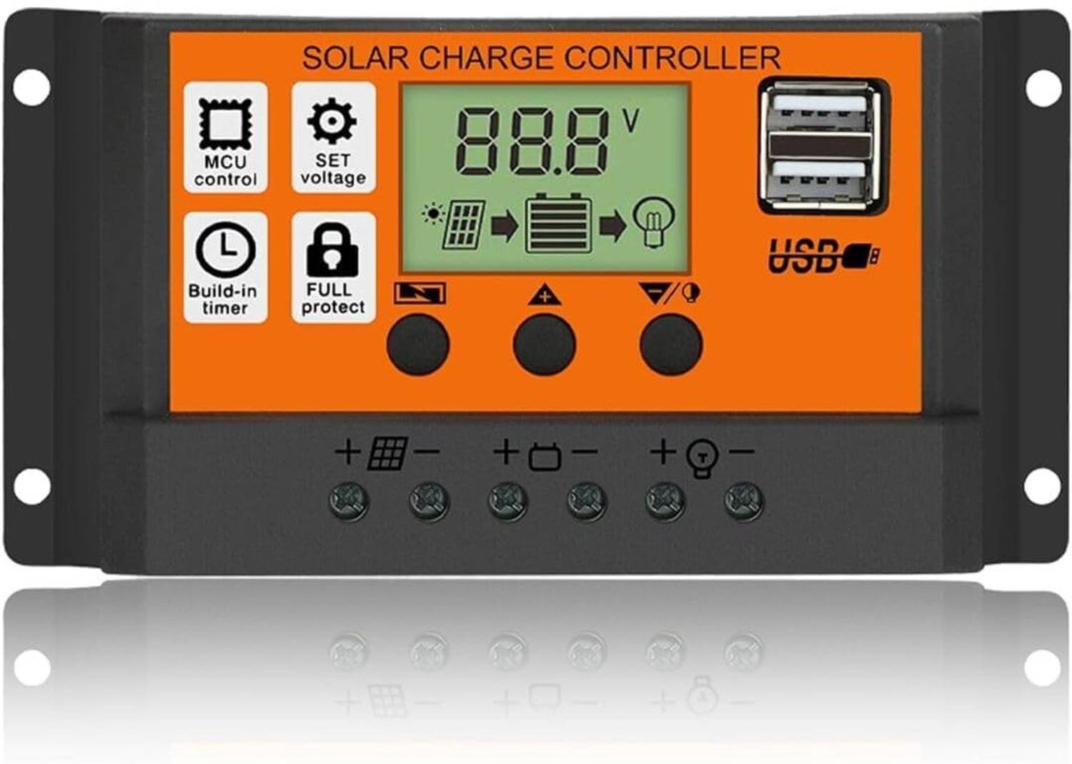 KH 20A Solar Charge Contoller 12V/ 24V Solar Panel Charge Controller Intelligent PWM Solar Charge Controller