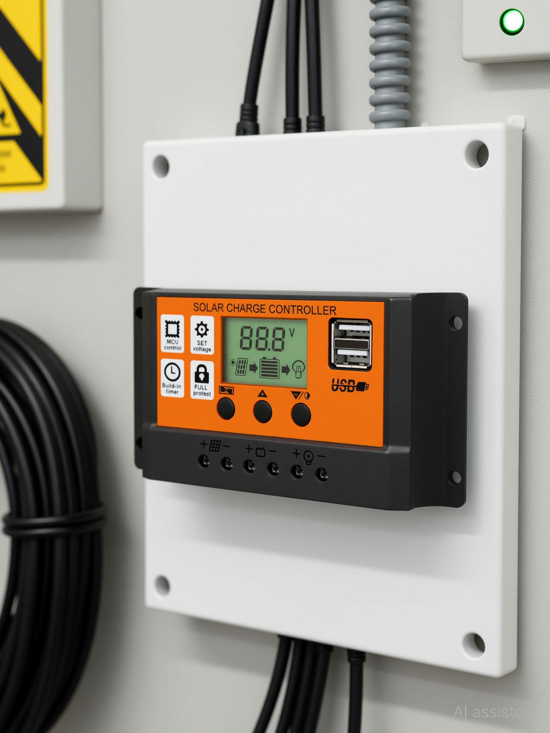 Image of KH 30 A Solar Charge Controller 12V / 24V Solar Panel Charge Intelligent Regulator PWM Solar Charge Controller