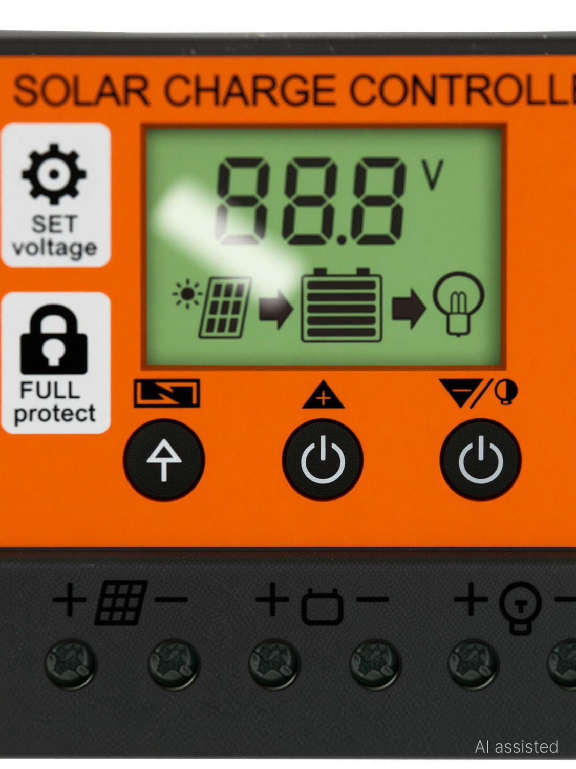 Image of KH 30 A Solar Charge Controller 12V / 24V Solar Panel Charge Intelligent Regulator PWM Solar Charge Controller