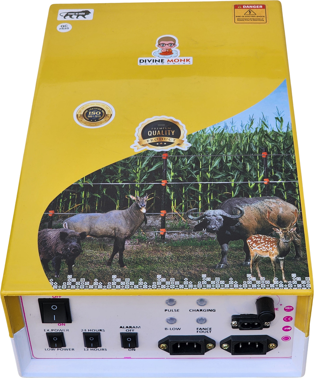 Image of DIVINEMONK zatka machine acdc for farm solar fence guard 90 acre area covered MPPT Solar Charge Controller